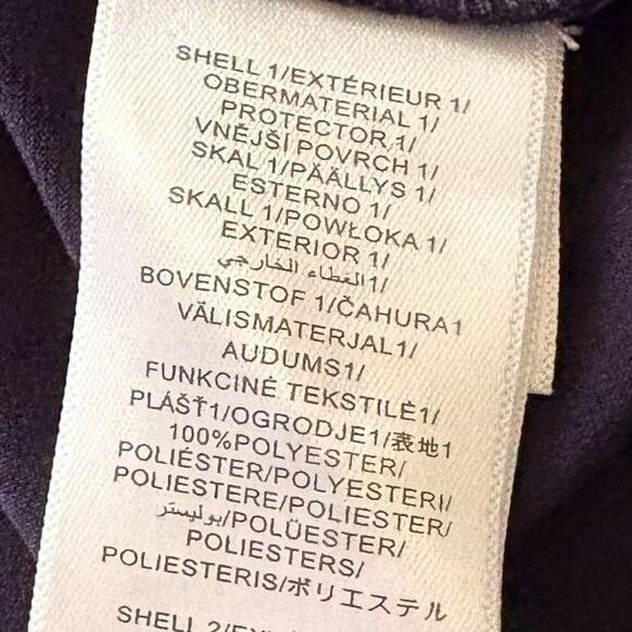 Adrianna Papell Chiffon Overlay A-Line Dress Handkerchief‎ Hem Navy Size Small - Picture 6 of 6